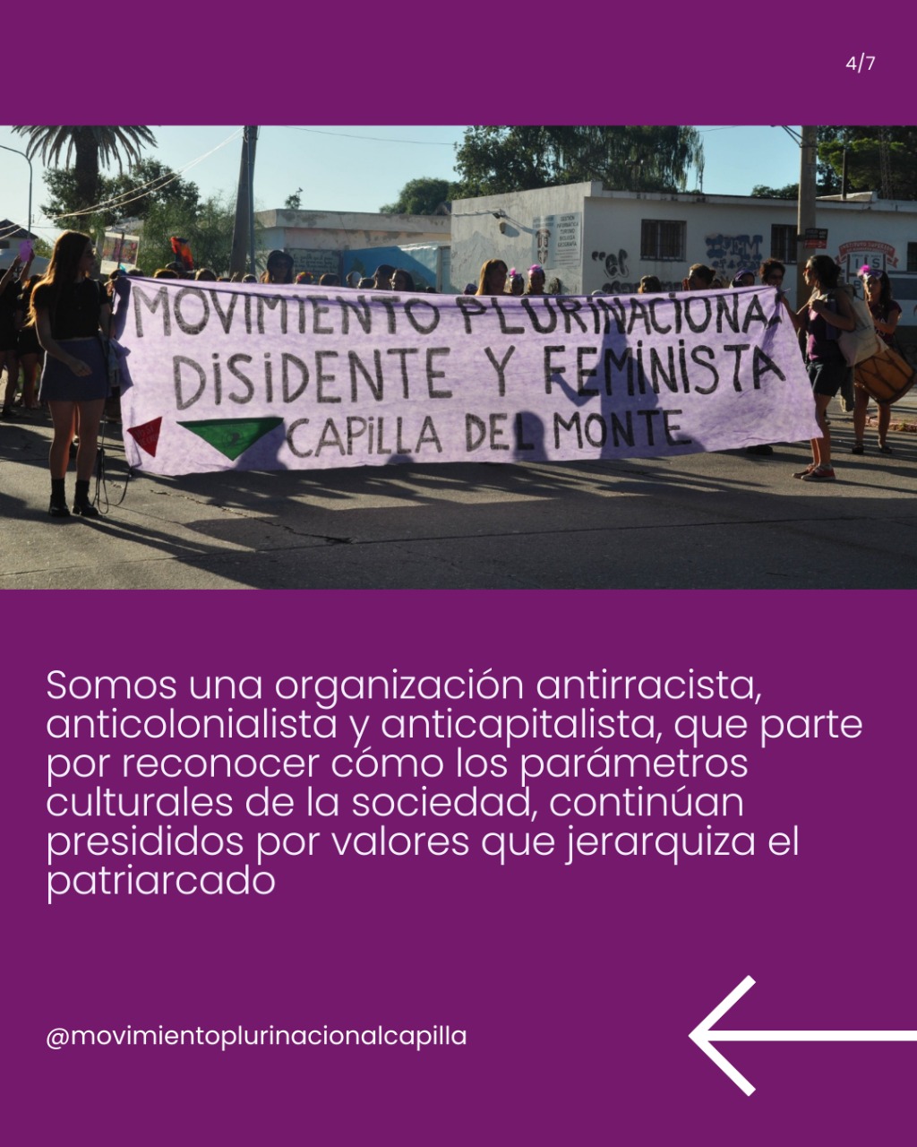 Movilización del Movimiento Plurinacional